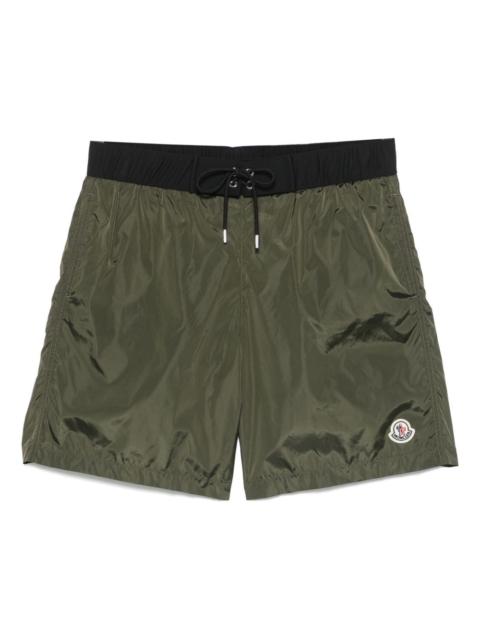 logo-appliqué swim shorts