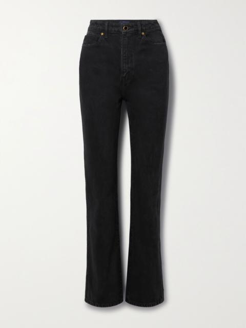 Danielle high-rise slim-leg jeans Black