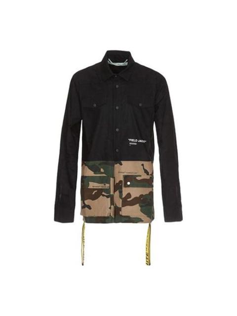 Off-White Mens Camouflage Splicing Jacket OMGA062E188110101001