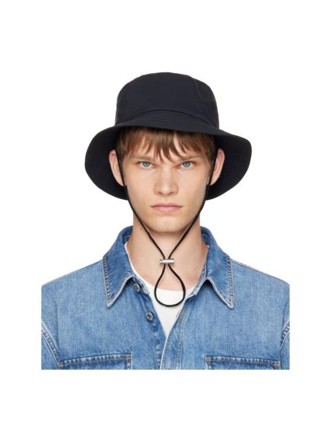 Black Tech Nylon Bucket Hat