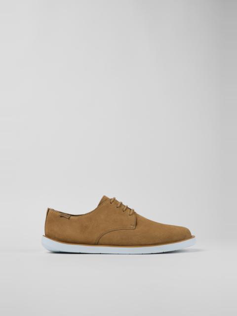 Brown Nubuck Blucher for Men