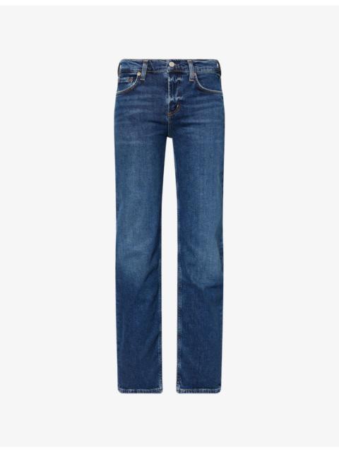 Low-Rise Slim-Leg Denim Jeans