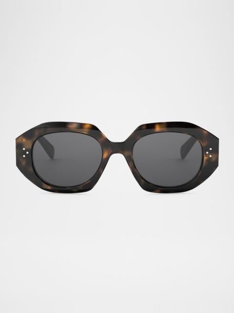 3 Dot Geometric Square Sunglasses