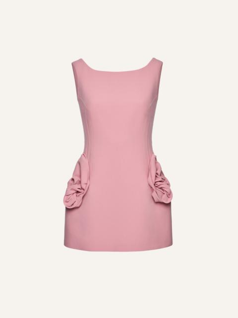 Rose hip wool mini dress in pink