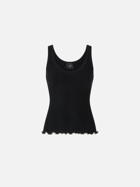 RIBBED VEST TOP WITH LOGO