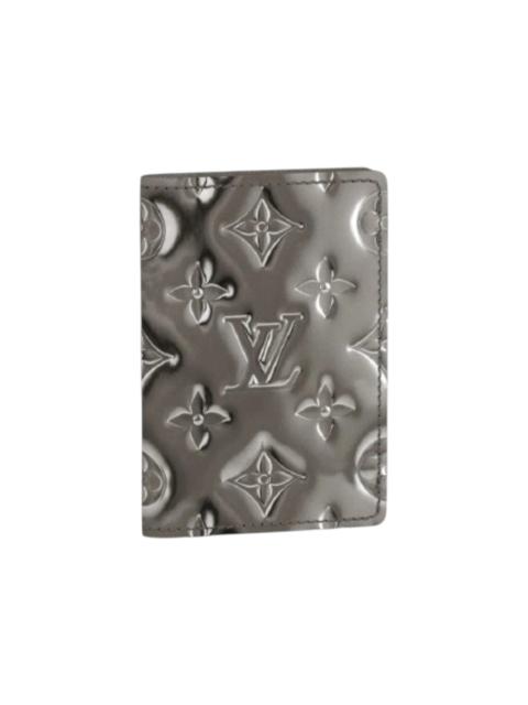 Louis Vuitton Pocket Organiser Monogram Mirror Coated Canvas Gunmetal