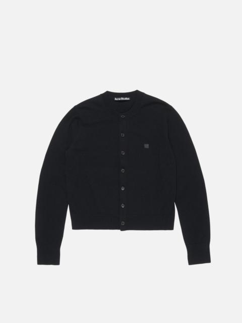 Fitted cardigan - yak wool - Black