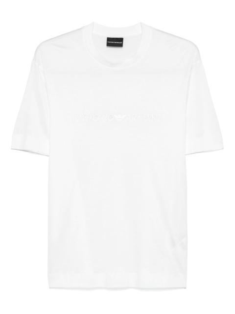 logo-embroidered T-shirt