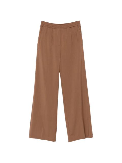 elasticated wide-leg trousers