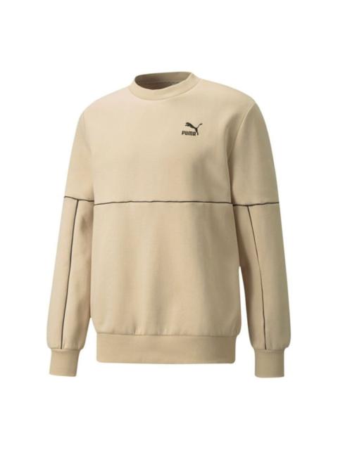 PUMA LUXE Crew Sweatshirt 'Beige' 534410-20