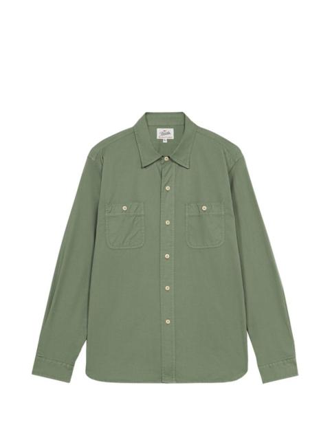 patch-pocket twill shirt