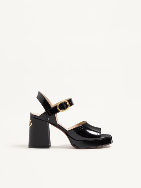 FAWCETTE PLATFORM SANDAL IN POLISHED CALFSKIN 100MM