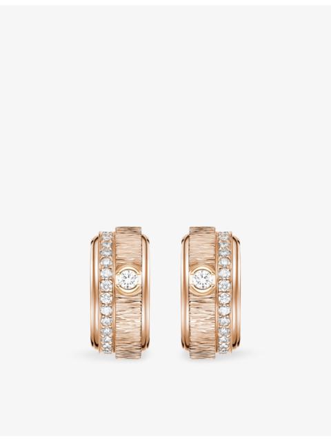 Possession 18ct Rose-Gold And 0.34ct Brilliant-Cut Diamond Hoop Earrings