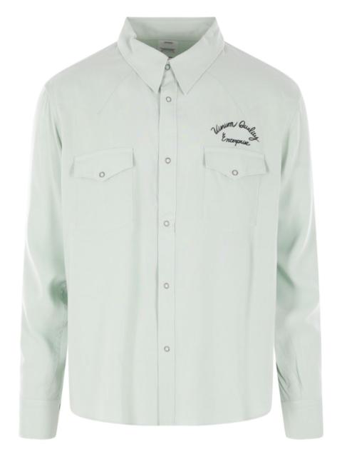logo- embroidered shirt