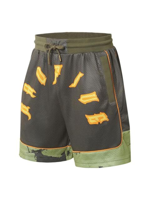 Li-Ning BadFive Basketball Competition Shorts 'Olive Green' AAPS469-1