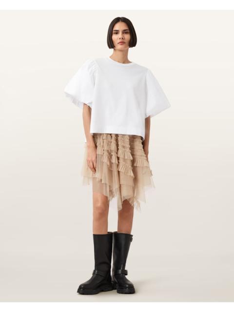 JAYDE RUFFLED TULLE MINI SKIRT