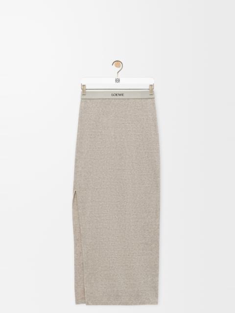 Skirt in cotton and wool