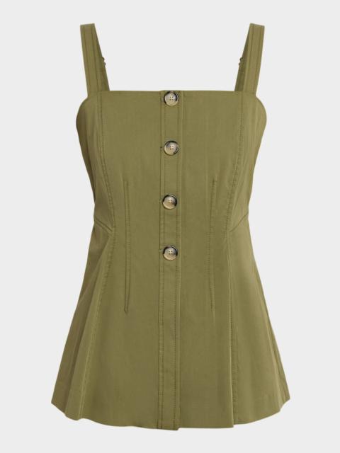 Kariselle Sleeveless Square-Neck Top