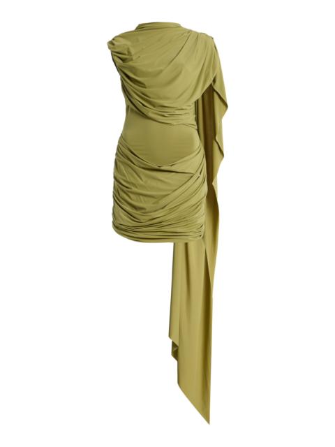 Exclusive Elara Jersey Mini Dress green