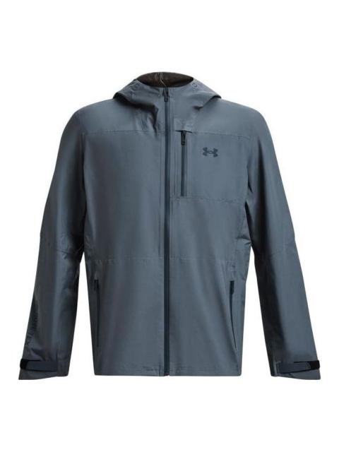 Under Armour Stretch Woven Windbreaker Jacket 'Grey Blue' 1369994-002