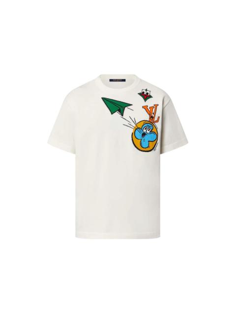 Louis Vuitton Monogram Comics Intarsia Short-Sleeved Crewneck Multicolor