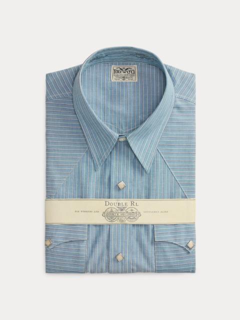 Slim Fit Striped Western Shirt