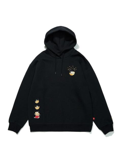 (WMNS) Li-Ning Rijindoujin Cartoon Graphic Hoodie 'Black' AWDT056-2