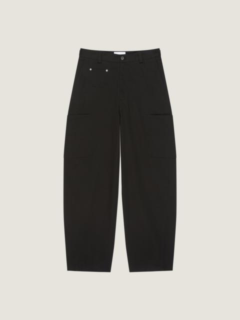 COUTURE SEAM TROUSERS IN COTTON EMBROIDERED GIVENCHY PARIS