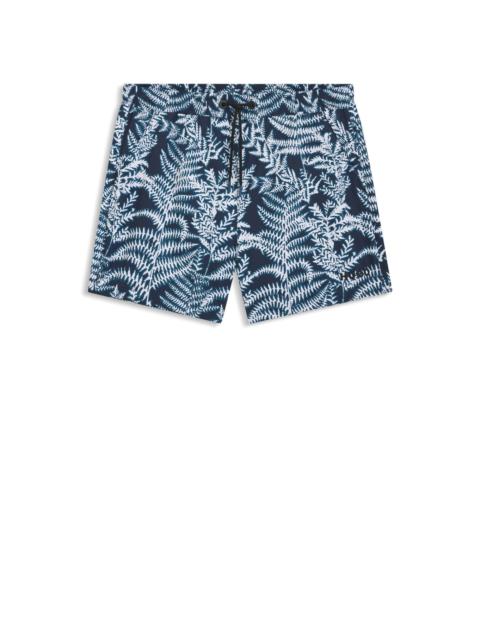 LOGO-DETAIL SWIM SHORTS WITH ALL-OVER PRINT