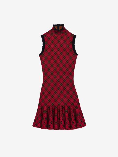 Tartan Jacquard Mini Dress