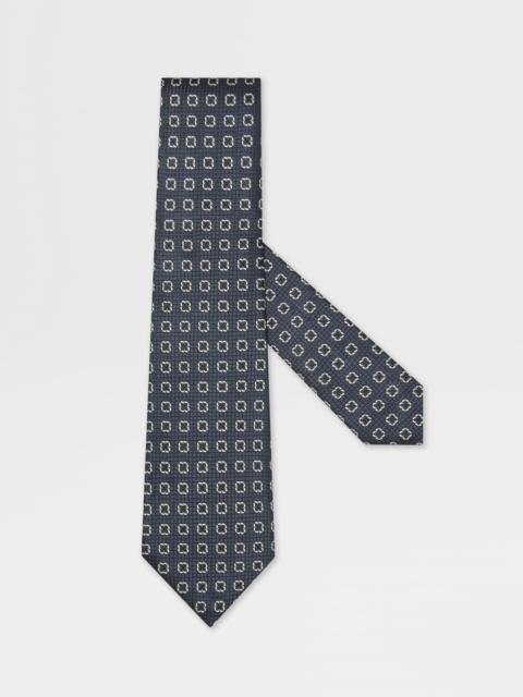 DARK BLUE SILK TIE