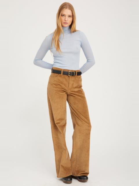 SEPIA CORDUROY WIDE LEG TROUSERS