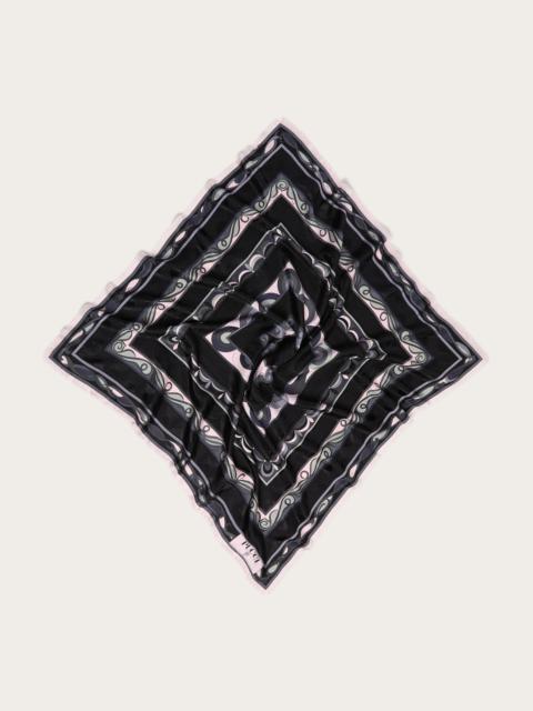 MIXED PRINTS JACQUARD CARRE