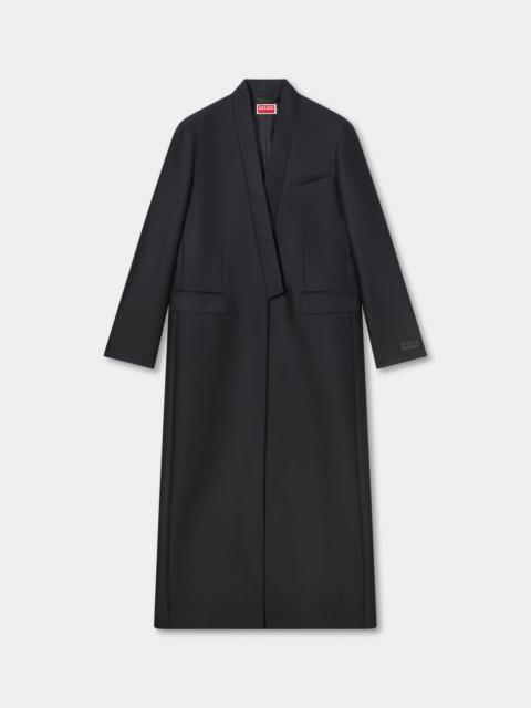 Kimono coat in virgin wool and silk