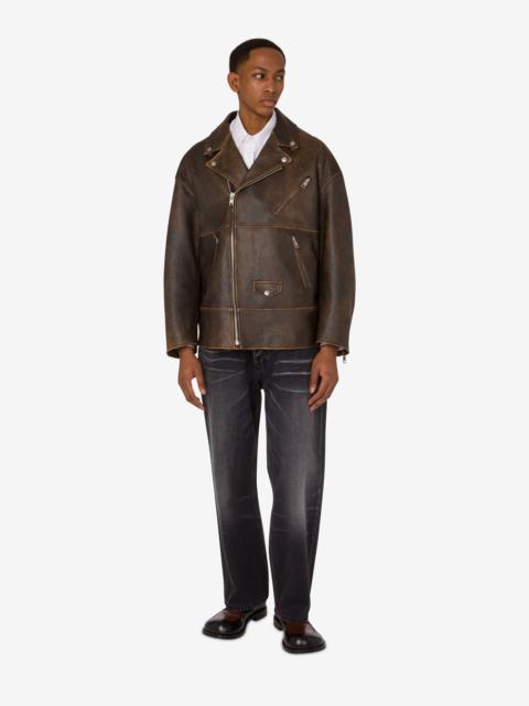 NAPPA LEATHER BIKER JACKET SMILEY®