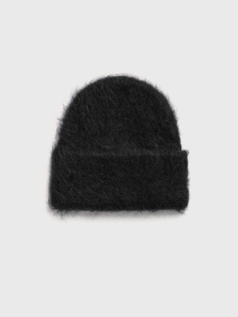 Alpaca knit beanie black