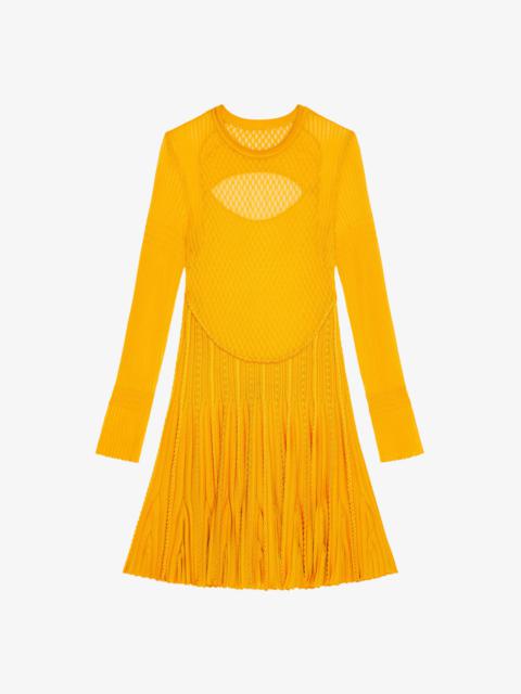 DRESS IN PLEATED KNIT