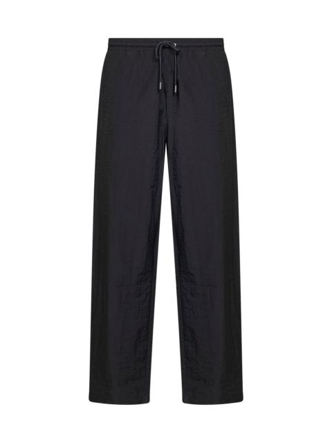 Black nylon Glossy Arrow trackpants