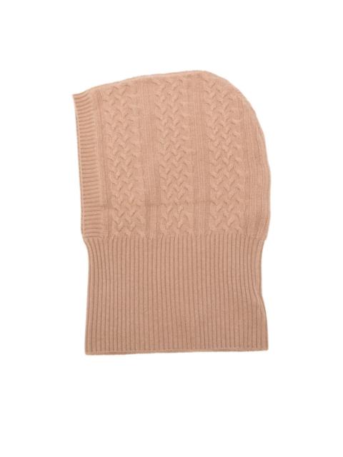 cable-knit balaclava