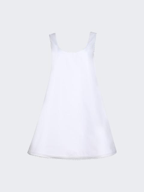 A-line Poplin Mini Dress Optic White