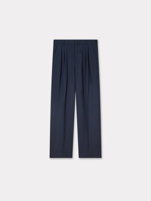 Pleated tailored pants in virgin wool