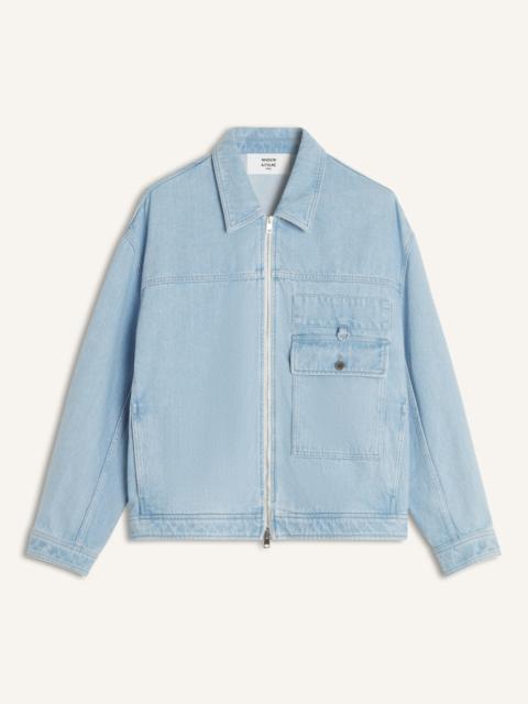 ZIPPED DENIM JACKET