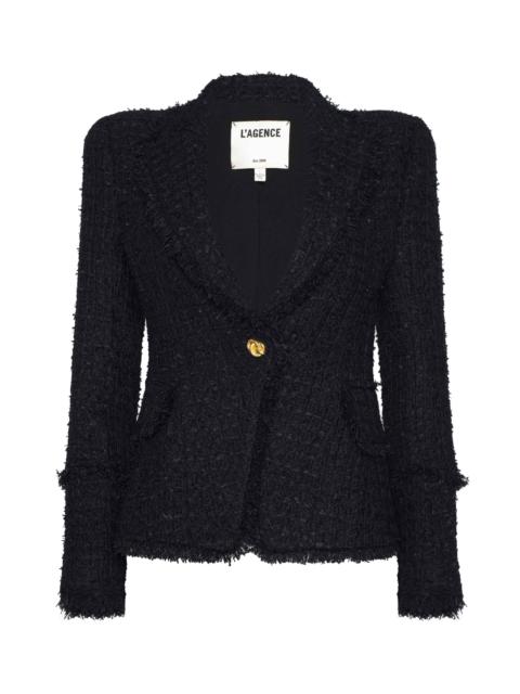 Kaisley Frayed Trim Blazer