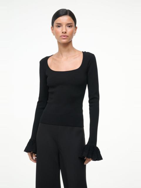STAUD SHELLEY TOP BLACK