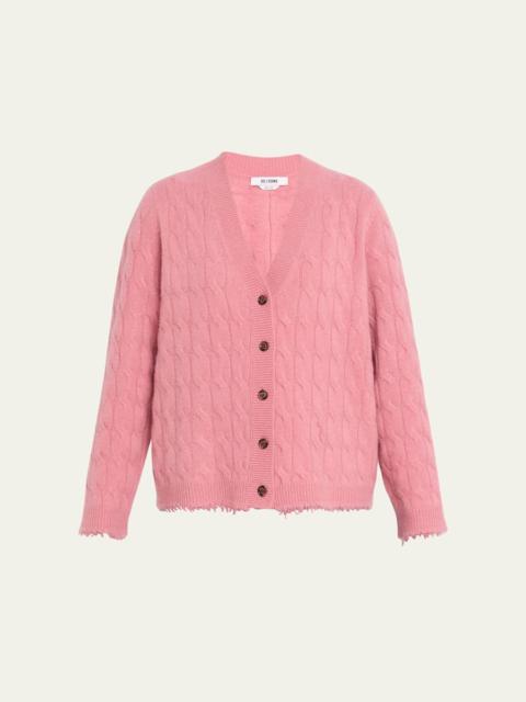 Cashmere Cable-Knit Cardigan