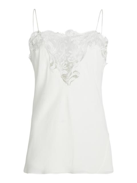 Lace-Detailed Silk Camisole neutral