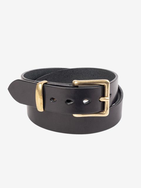 HEAVY DUTY &QUOT;TOCHIGI&QUOT; LEATHER BELT - BLACK