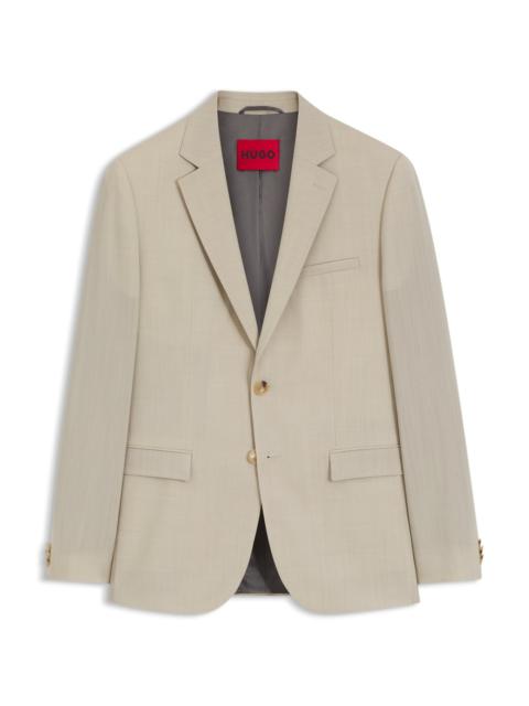 EXTRA-SLIM-FIT SUIT JACKET IN WOOL-BLEND POPLIN