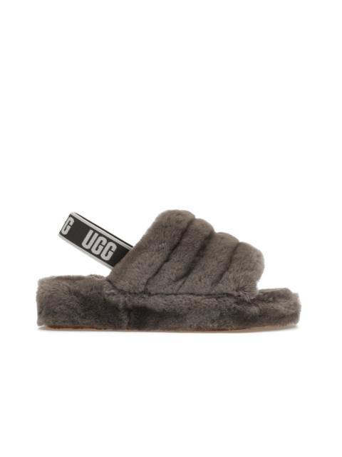 UGG Fluff Yeah Slide Charcoal (Women's)
