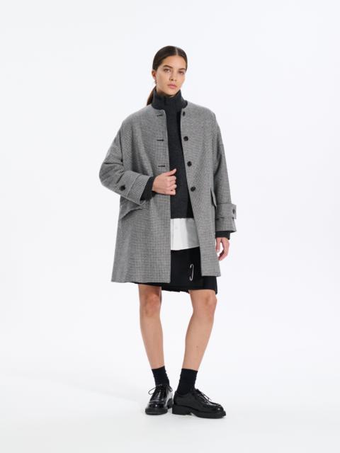 Humbie No Collar Wool Coat